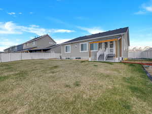 View of back of property