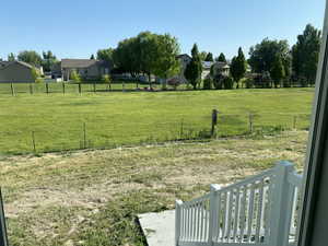View of yard with a residential view