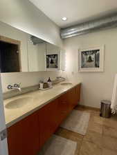 Full bath with double vanity