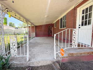 View of patio