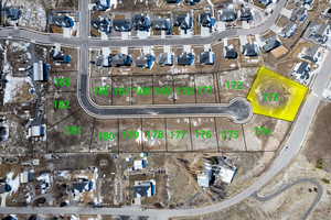 View of property location with property parcel outlined