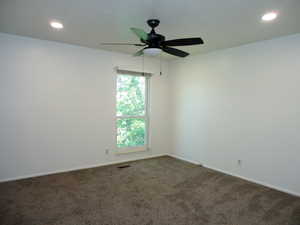 Primary bedroom with view of the valley