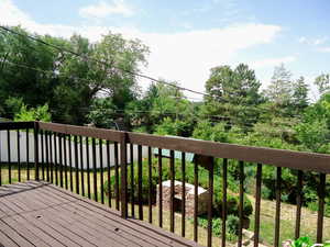 View of deck