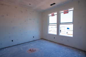 View of spare room