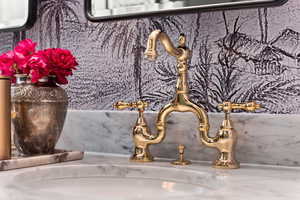 Bathroom view of a sink