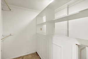 View of spacious closet