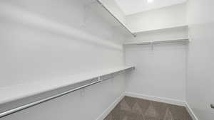 Primary walk in closet