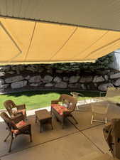 View of patio