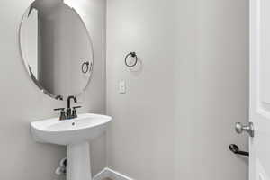 Bathroom with baseboards
