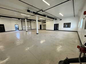 Garage with baseboards
