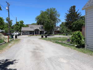 View of dirt / gravel road Shared Drive way access, Looking North