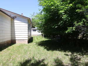 View of yard East side of main home