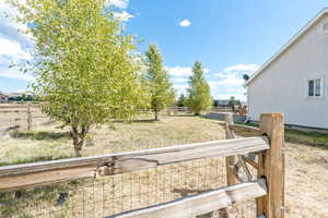 View of yard featuring a view of rural / pastoral area