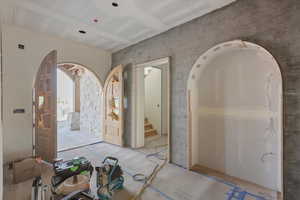 Foyer featuring stairway