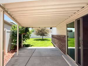View of patio