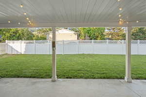 View of yard featuring a patio
