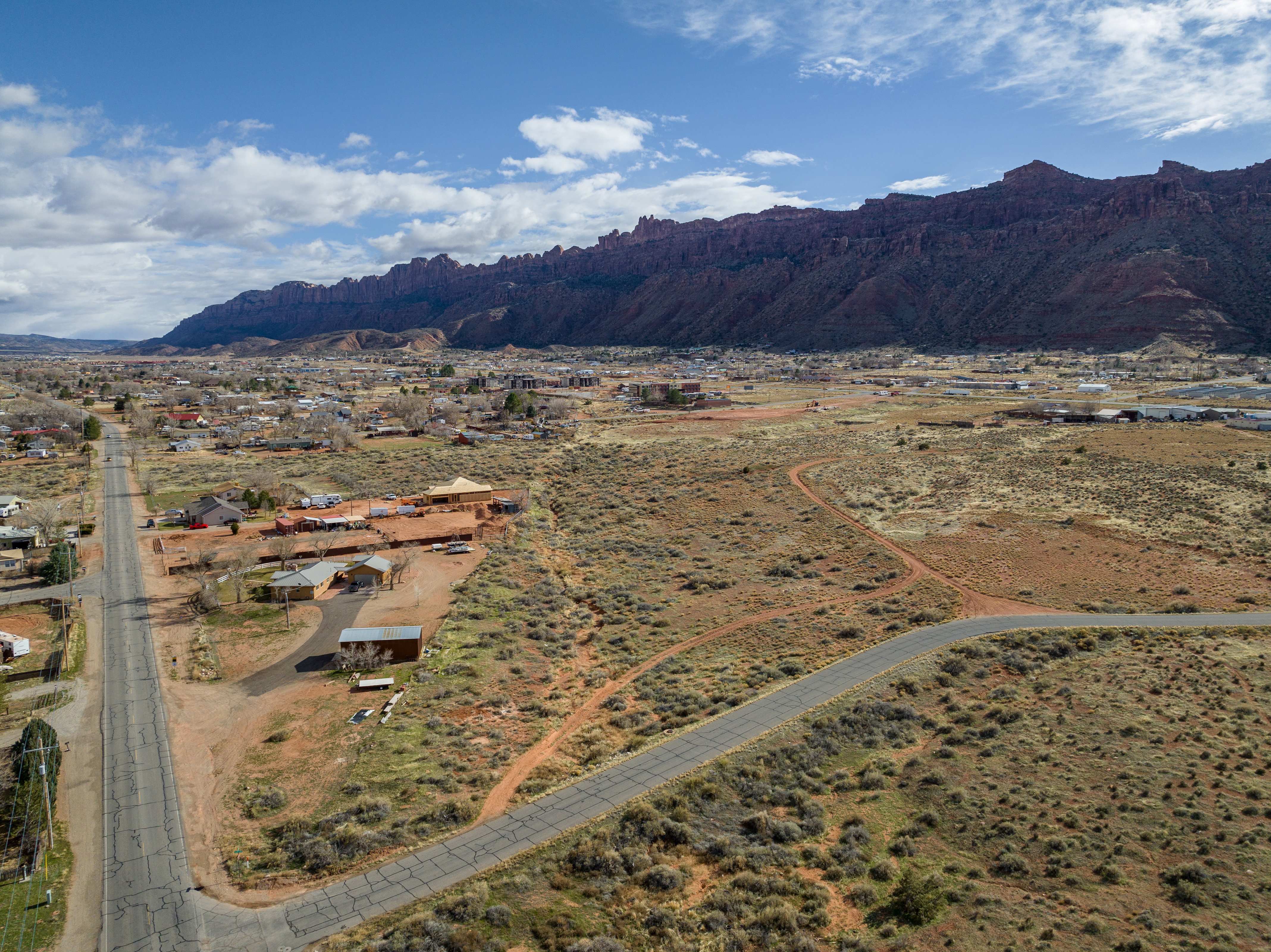 Drone / aerial view of mountains