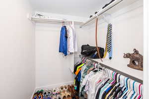 View of spacious closet