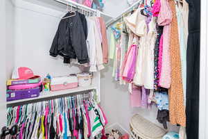View of spacious closet