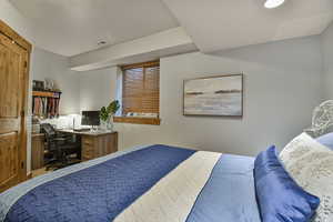 Bedroom featuring a desk