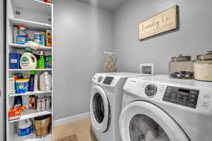 Laundry area