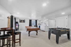 Rec room featuring wet bar, and  wine cooler