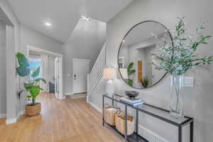 Entry with laminate flooring