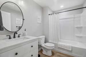 Full bath with vanity