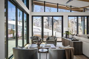 View of sunroom / solarium