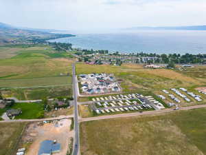 Drone / aerial view of a large body of water