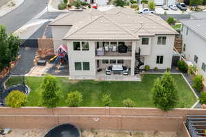 Aerial view of property and surrounding area