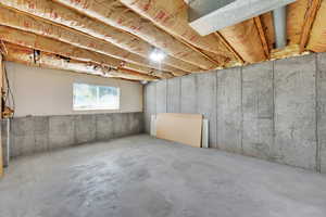 Unfinished family room or Bedroom basement