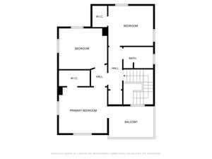 Upstairs floor plan