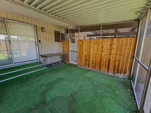 View of patio / terrace featuring entry steps
