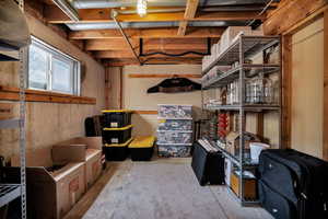 View of storage area
