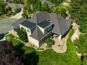 View from above of property
