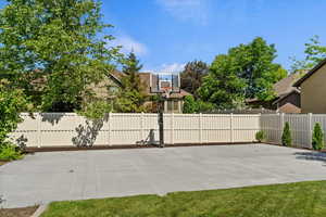 View of basketball court
