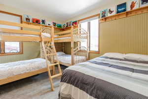 Bedroom featuring carpet flooring