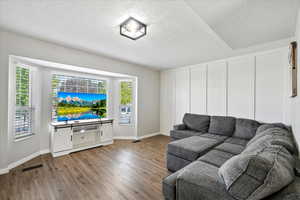 Front window & accent wall