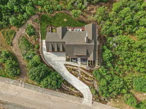 View from above of property