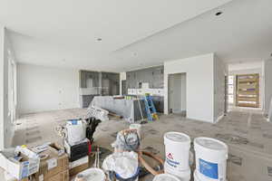 Living room with baseboards