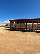 View of community featuring a pergola