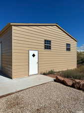 View of outdoor structure