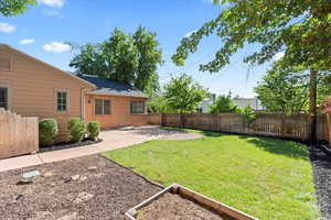 View of yard featuring a patio area