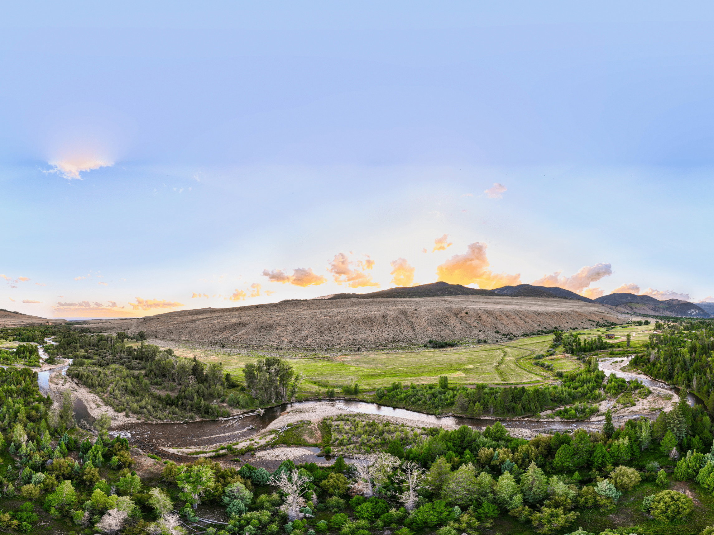 Aerial view of Riparian Corridor