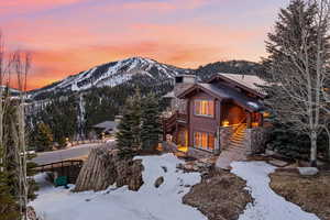 View of mountain background