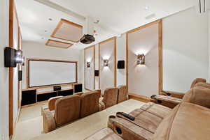 View of home theater room