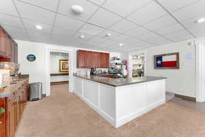 Wet bar area outside of kitchen