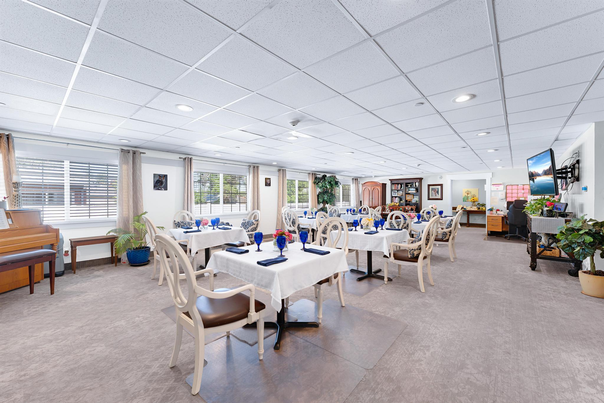 Residents' dining area