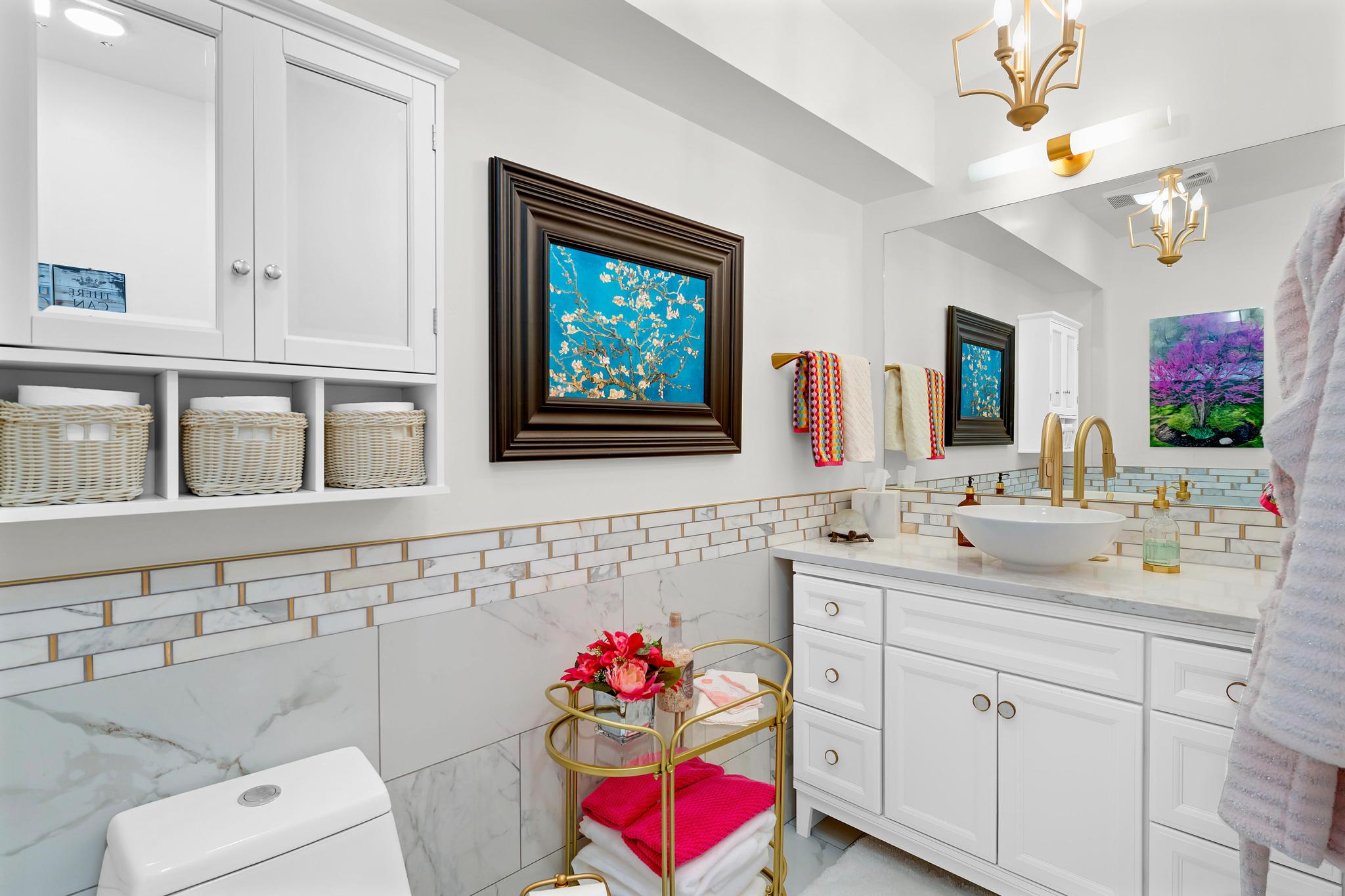 Owner's luxury apartment bathroom